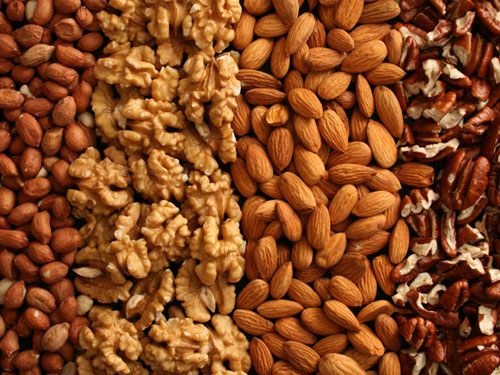 Nuts of various kinds