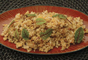 Mixed Grain Pilaf with Dried Apricots and California Pistachios