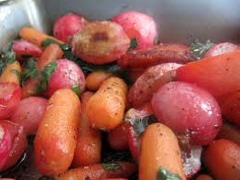 Roasted Radishes & Carrots